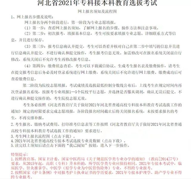 2022年河北专接本报名流程