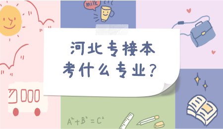 河北专接本考什么专业？